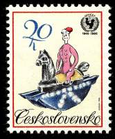 (1986-023) Марка Чехословакия "Качели" ,  III Θ